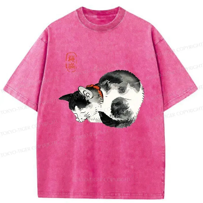 Kyoto-Lion Japanese Kitten Washed T-Shirt