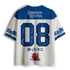 Kyoto-Lion Cute Drunk Japanese Octopus Mesh Jersey