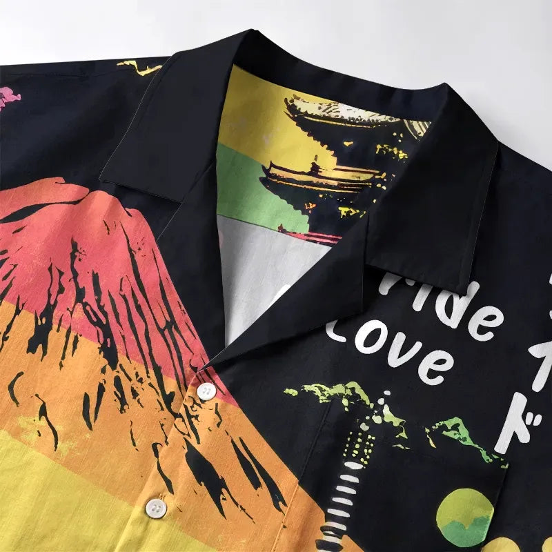 Japanese Aloha Shirt for Summer Vacation