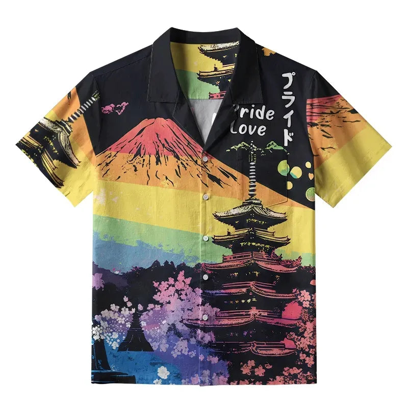 Japanese Aloha Shirt for Summer Vacation