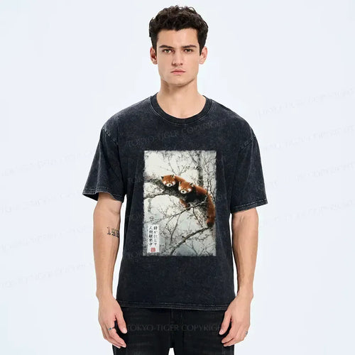 Japanese Vintage Kyoto Lion Tee for Summer