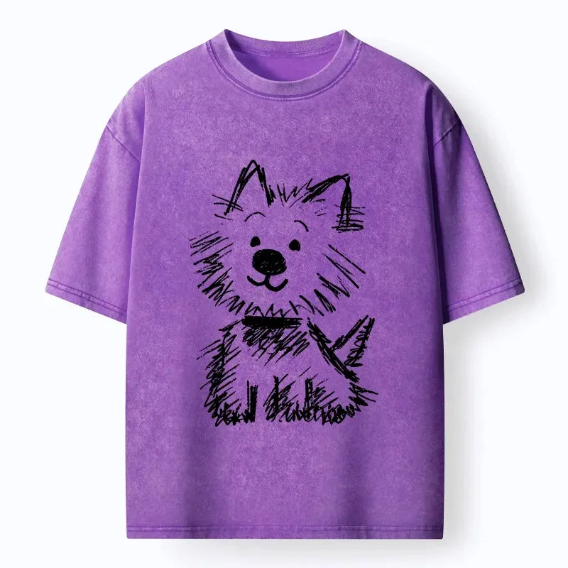 Japanese Style Dog T-Shirt on Sale