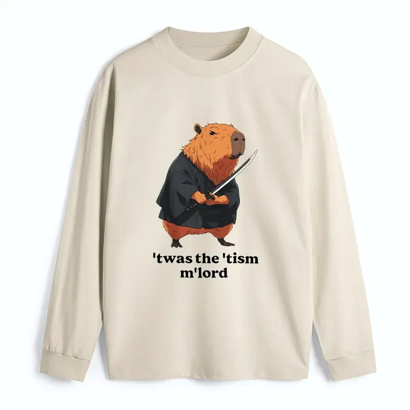 Japanese Samurai Capybara Long Sleeve T-Shirt