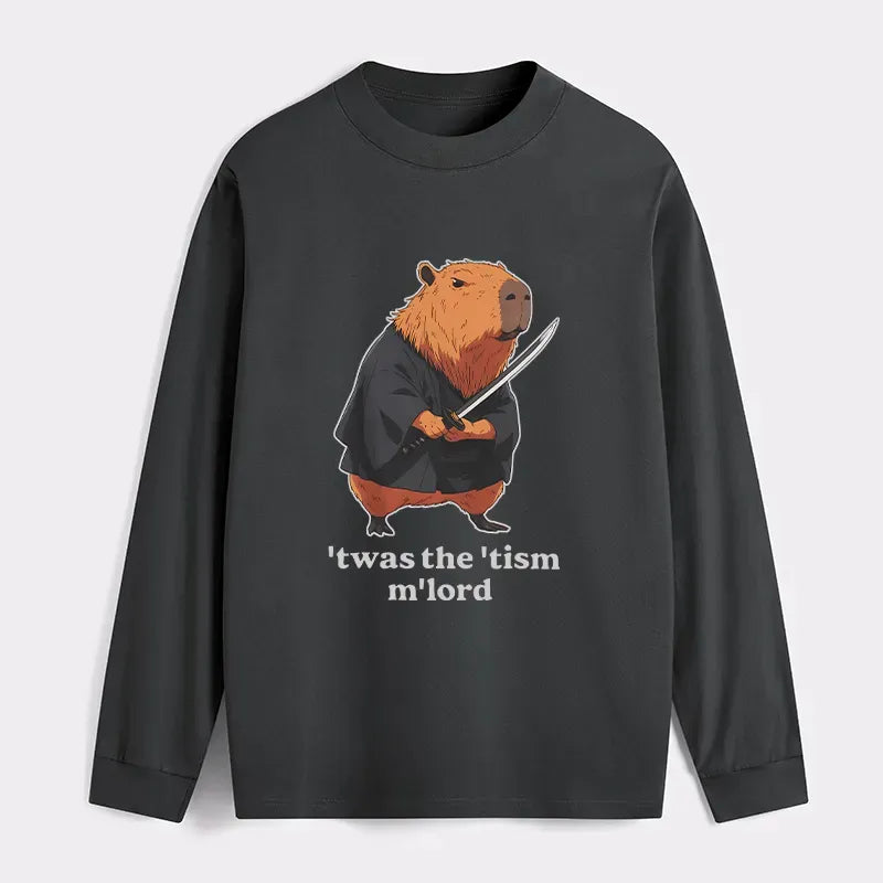Japanese Samurai Capybara Long Sleeve T-Shirt