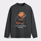 Japanese Samurai Capybara Long Sleeve T-Shirt