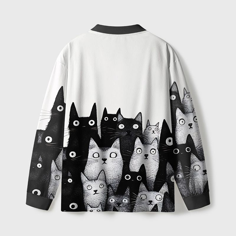 Kyoto-Lion The Judgmental Stare Of Cats Eco-Friendly Long Sleeve T-Shirt