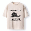 Kyoto-Lion Sad Snail Life Meme Washed T-Shirt