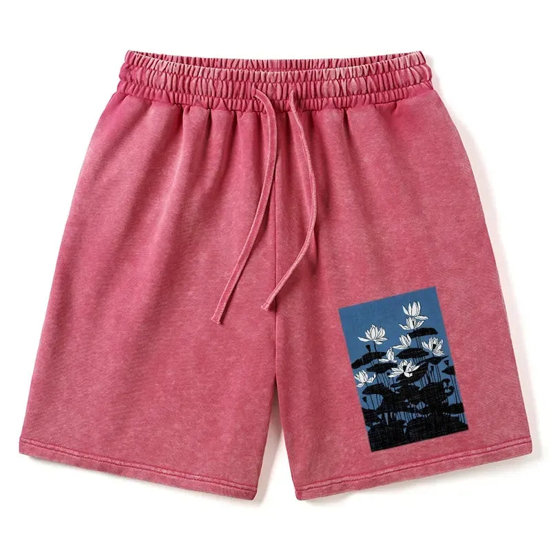 Kyoto lion ukiyo-e shorts streetwear style