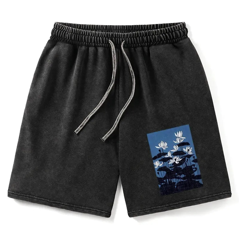 Kyoto lion ukiyo-e shorts streetwear style
