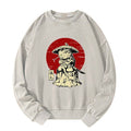 Kyoto-Lion Rounin Japanese Frog Samurai Washed Sweatshirt