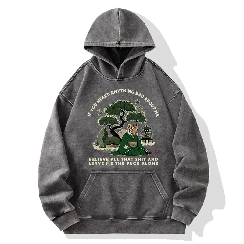 Vintage Washed Hoodie for Daily Wear