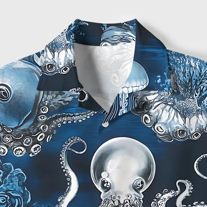 Vintage Ukiyo-e Octopus Shirt