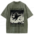 Kyoto-Lion Sometimes Motivation Finds You Washed T-Shirt