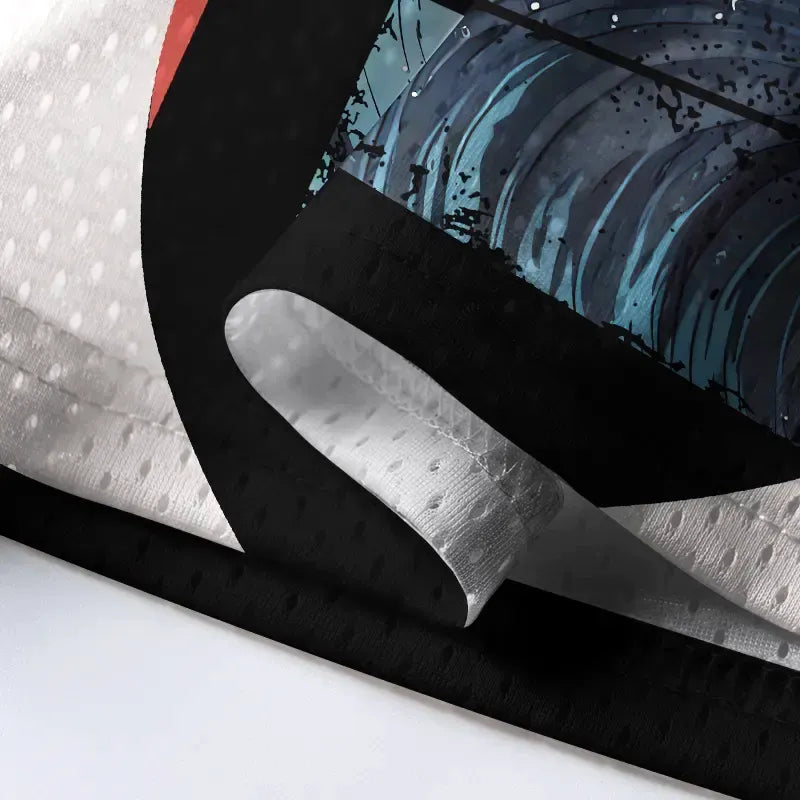 Retro Great Wave Mesh Jersey Streetwear