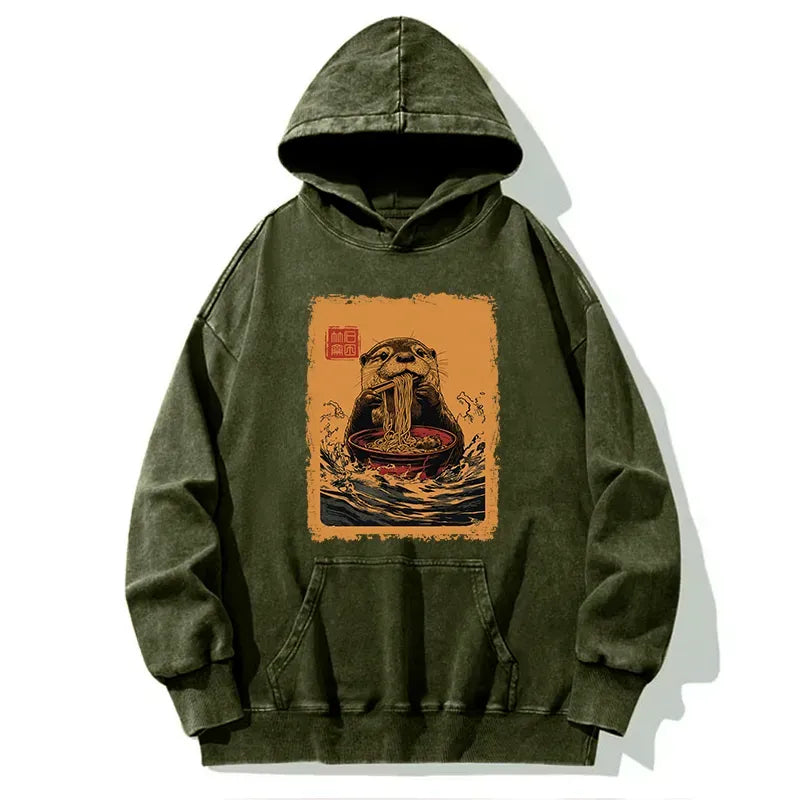 Kyoto-Lion Ramen Lover Otter Washed Hoodie