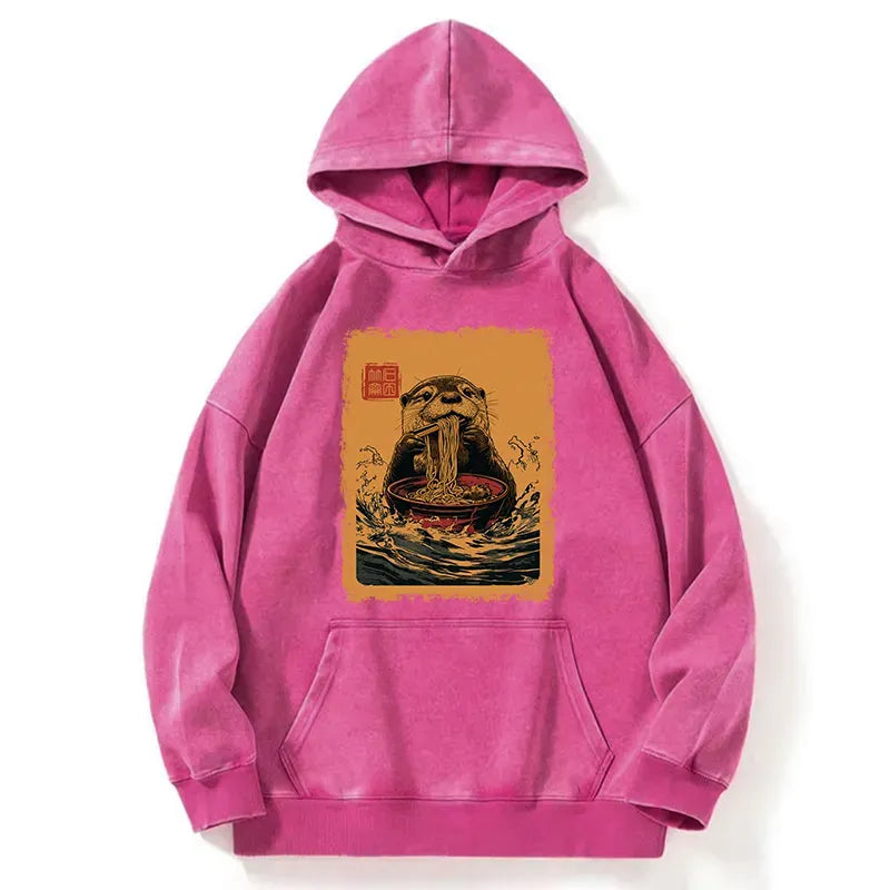 kyoto lion washed hoodie streetwear