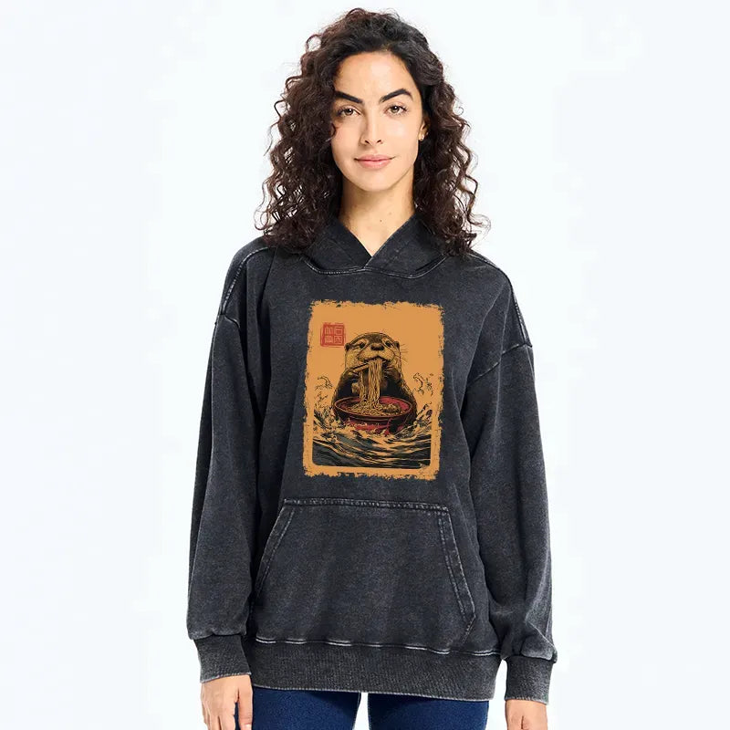 kyoto lion washed hoodie streetwear