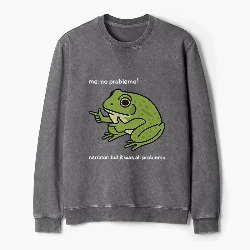 Washed Terry Sweatshirt for Gift