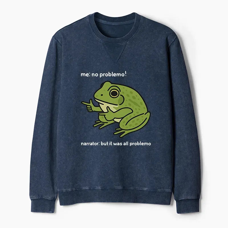 Washed Terry Sweatshirt for Gift