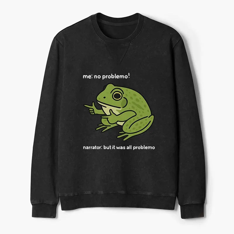 Washed Terry Sweatshirt for Gift