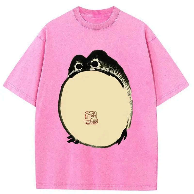 japanese grumpy frog shirt free shipping