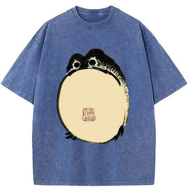 grumpy frog japanese t-shirt on sale