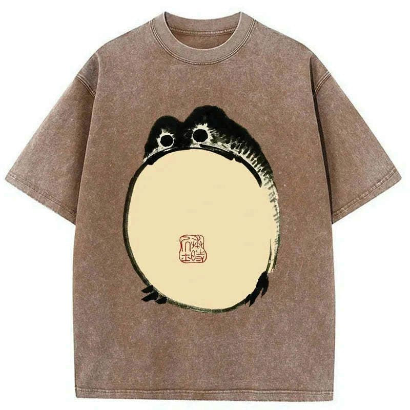 kyoto lion washed tee for streetwear