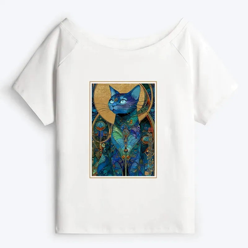 Kyoto-Lion Cat Tee for Summer Vacation