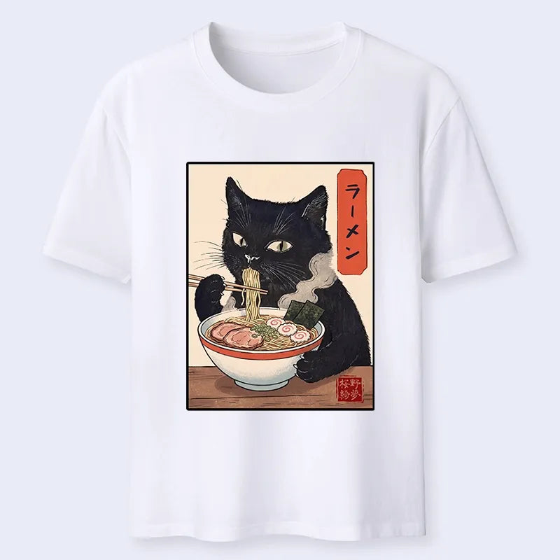 Kyoto-Lion Ramen Eating Cute Cat Classic T-Shirt