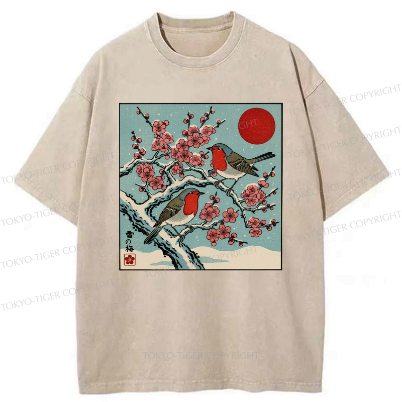 Winter blossoms feathered melodies t-shirt gift idea