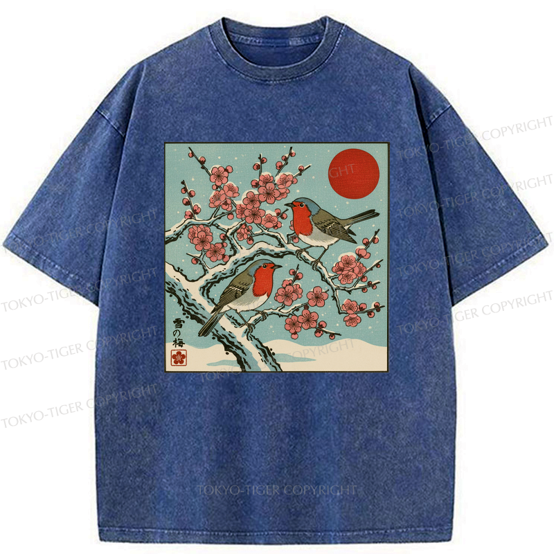Winter blossoms feathered melodies t-shirt gift idea