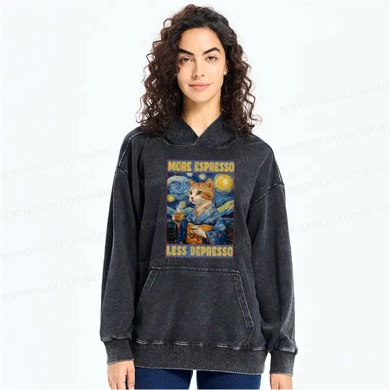 Funny Washed Hoodie for Daily Wear