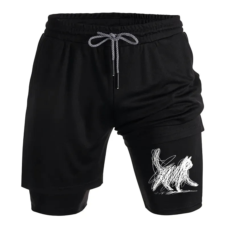 Kyoto Cat Training Shorts for Men