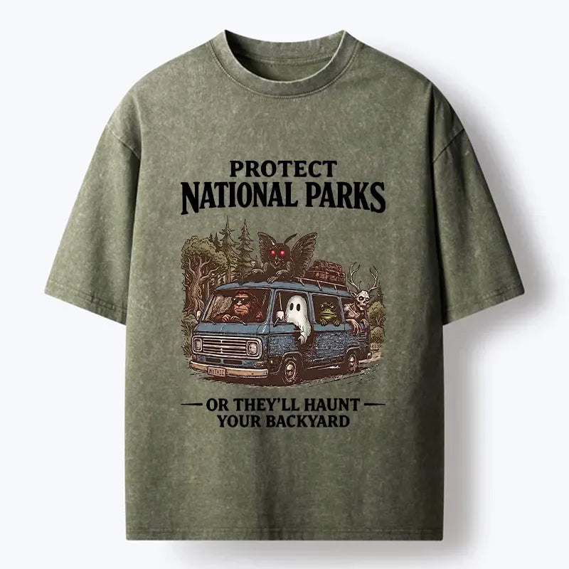 Japanese vintage washed t-shirt for daily wear