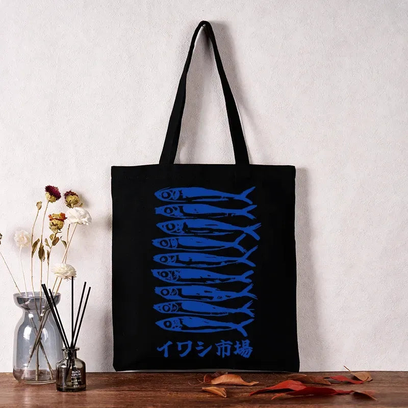 Kyoto-Lion Sardine Market Tote Bag