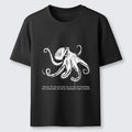 Unisex Octopus Line Drawing T-Shirt