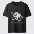 Unisex Octopus Line Drawing T-Shirt