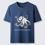 Unisex Octopus Line Drawing T-Shirt