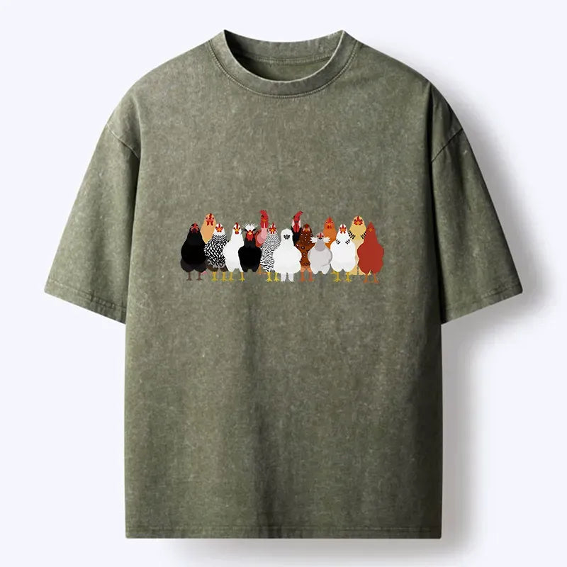funny chicken t-shirt for anime convention