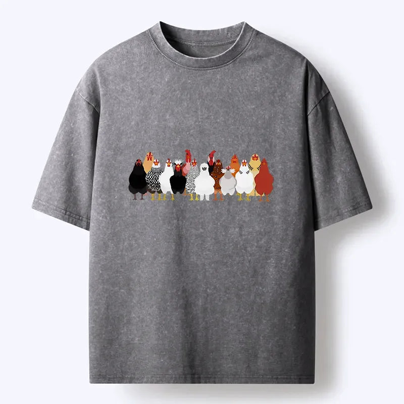 funny chicken t-shirt for anime convention
