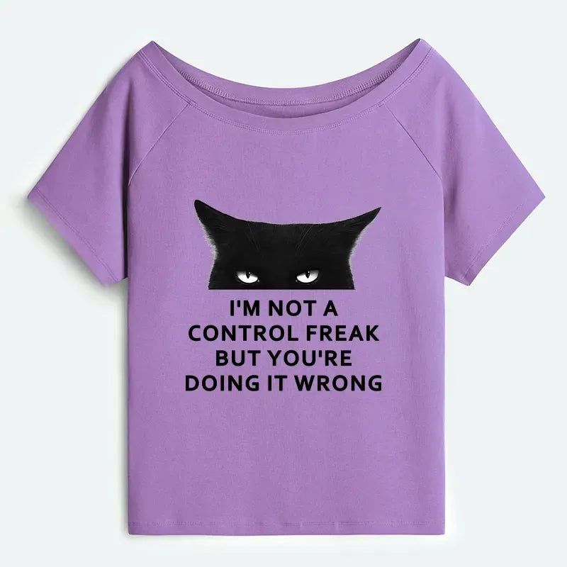 Kyoto-Lion Control Freak Tee for Women