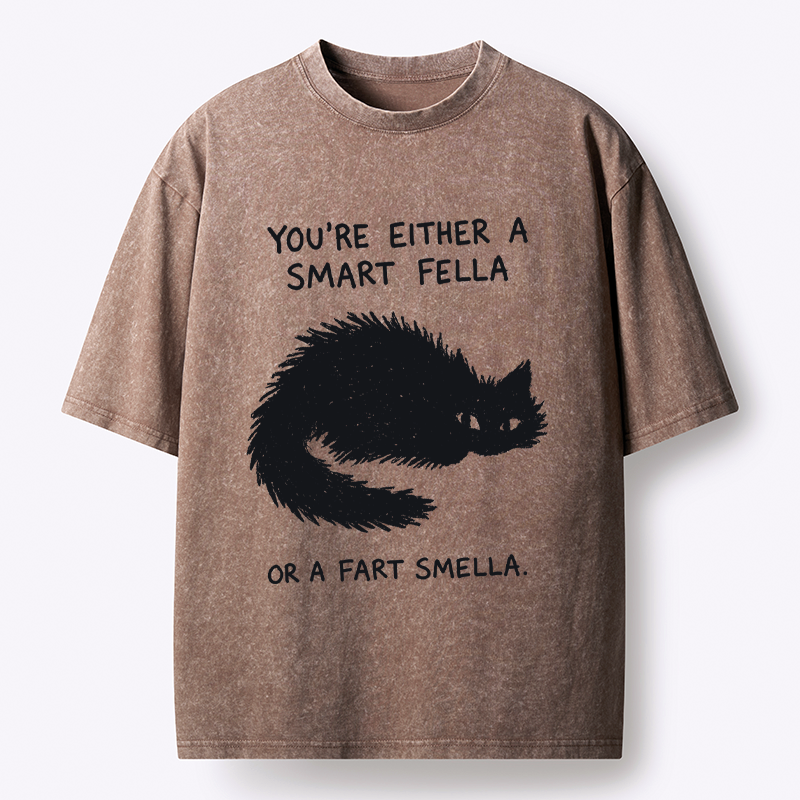 washed unisex cat t-shirt street style