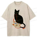 Trendy Japanese Cat Fox Mask T-Shirt