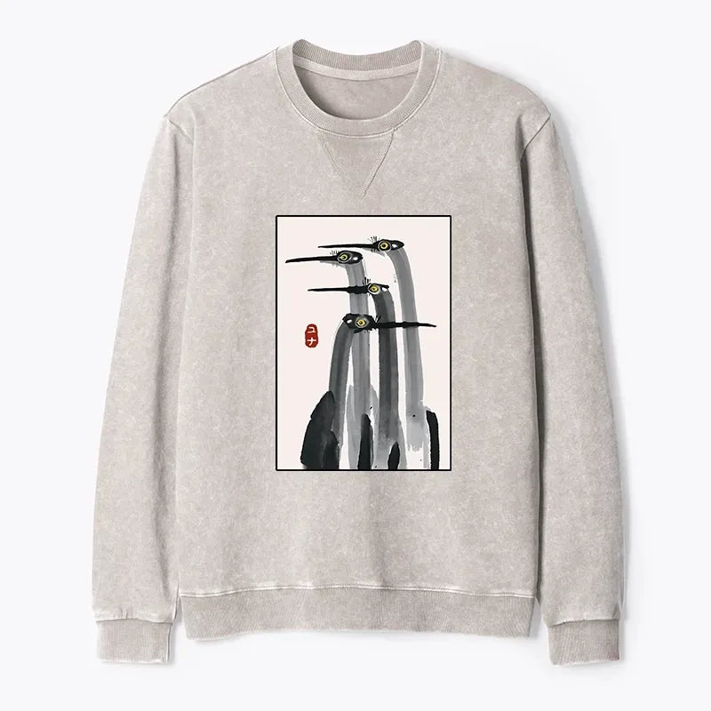 Vintage Japanese Art Sweatshirt Deal