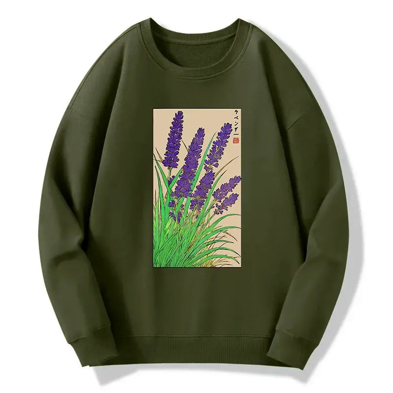 Kyoto-Lion Japanese Lavender Classic Sweatshirt