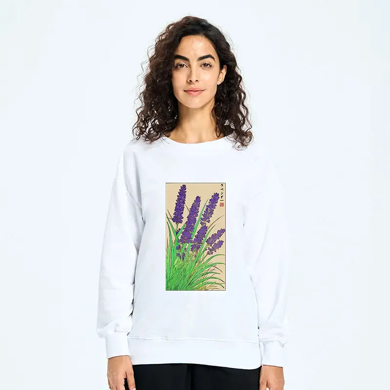 Kyoto-Lion Japanese Lavender Classic Sweatshirt