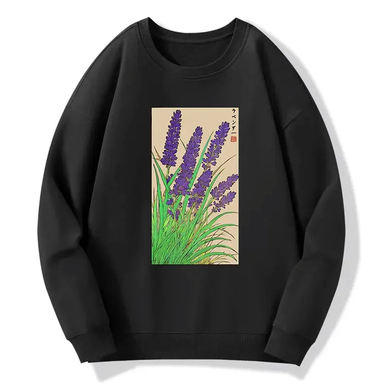 Kyoto-Lion Japanese Lavender Classic Sweatshirt