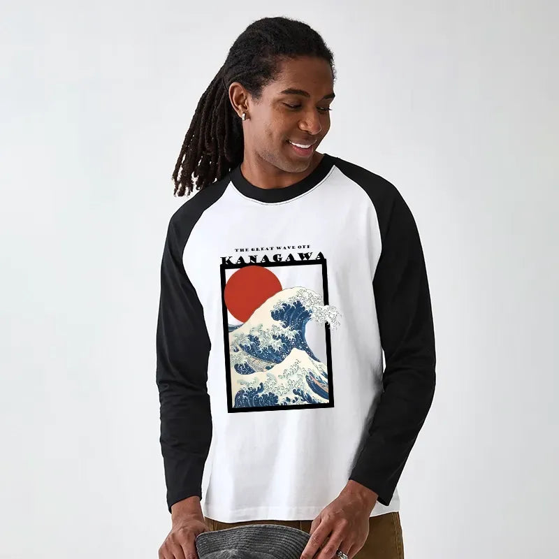 Trendy Japanese Ukiyo-e Tee for Streetwear