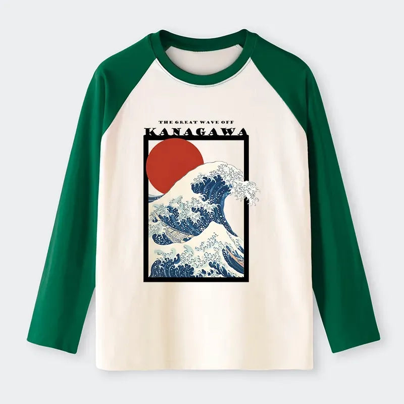 Ukiyo-e Wave T-shirt for Daily Wear