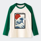 Ukiyo-e Wave T-shirt for Daily Wear